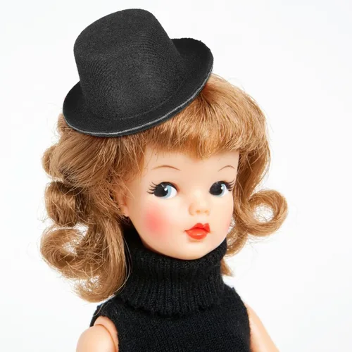 Miniatura 5 de Sombreros de muñeco de nieve para manualidades, 6 mini topsombreros, 3.54 x 1.18 pulgadas, sombreros de tela en miniatura de Navidad, accesorios