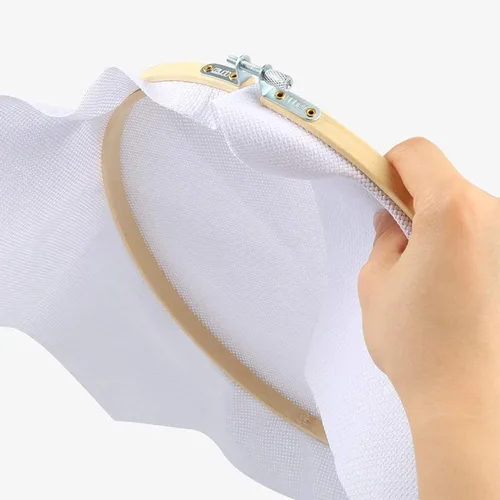 Miniatura 4 de Caydo Aida Cloth - 11 unidades de tela de punto de cruz clásica de reserva blanca bordada, cuadrados de 39 x 60 pulgadas, tamaño grande