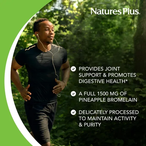 Miniatura 5 de Nature 's Plus Ultra Bromelain – -1500 mg – 60 tabletas