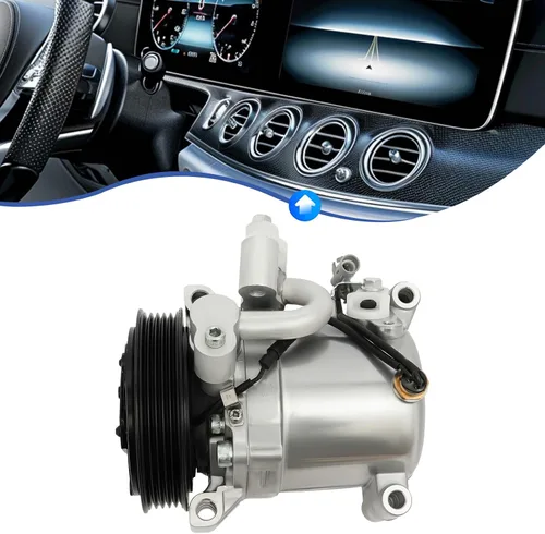 Miniatura 3 de Compresor de A/C, compresor de aire A/C embrague de CA conjunto de 5 ranuras para 2007 2008 2009 Suzuki SX4 2.0L