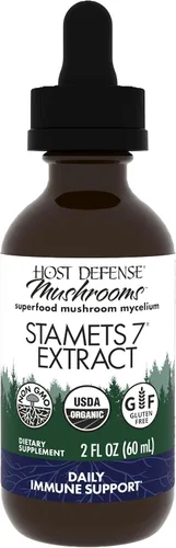 Miniatura 10 de Host Defense Stamets 7 Extract - Mezcla de 7 especies - Suplemento de hongos para apoyo inmunológico con Royal Sun Blazei, Cordyceps, Reishi