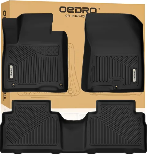 Miniatura 12 de OEDRO Alfombrillas para Hyundai Santa Fe GLS/Limited/Limited Ultimate/SE/SE Ultimate y Santa Fe Sport Base/2.0T/2.0T Ultimate de 5 plazas TPE