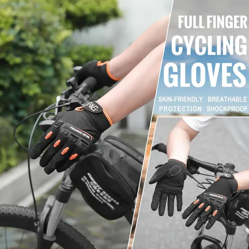 Miniatura 4 de Cycling Gloves for MenWomen-Full Finger Bicycle Gloves Anti-Slip Shock Absorbing Padded MTBRoad Biking Gloves