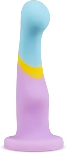 Miniatura 7 de Blush Avant D14 - Consolador curvo de corazón de oro de 6 pulgadas ~ Pene de silicona ultra suave para punto G y P ~ Arnés de ventosa compatible