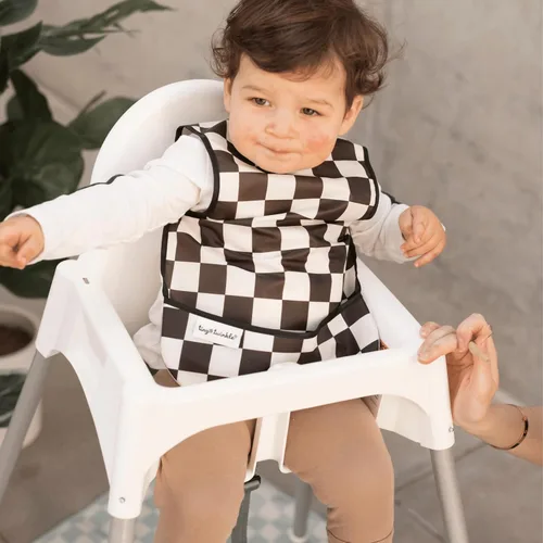 Miniatura 3 de Tiny Twinkle Babero a Prueba de Desorden para Niños Babero Impermeable para Niños Pequeños para Comer Delantal de Bebé para Alimentación