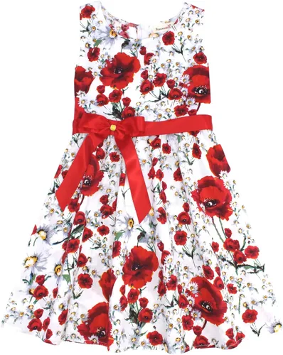 Miniatura 44 de Vestido de verano para niña, de algodón, con diseño floral