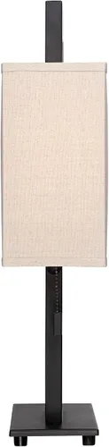 Miniatura 5 de 360 Lighting Lámpara de Mesa de Acento Moderna de 20.5" de Alto Color Bronce Marrón Espresso Rico Base de Metal Rectangular Abierta Pantalla de Caja