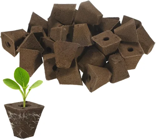 Miniatura 14 de M METERXITY Paquete de 5 esponjas de cultivo, 3.1 x 2.4 x 2.8 pulgadas, esponjas de repuesto para crecimiento de raíces, vainas de semillas