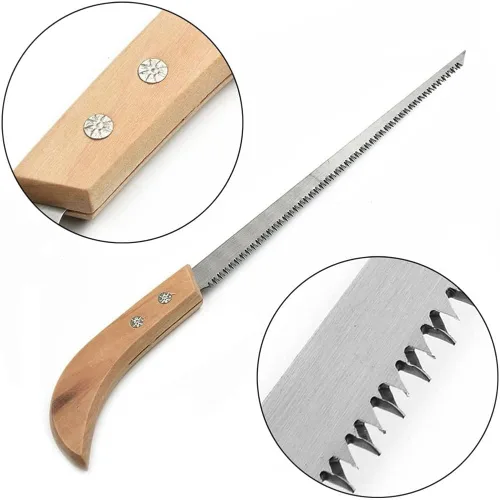 Miniatura 4 de AIIONP Sierra de mano portátil para exteriores de 9 pulgadas, 3 piezas, ideal para camping, jardinería, supervivencia, senderismo, cortar madera