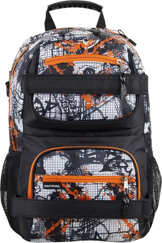 Miniatura 2 de Eastsport Mochila de viaje para monopatín con doble correa, bolsa para computadora portátil, diseño multideportivo para hombres y mujeres, camuflaje