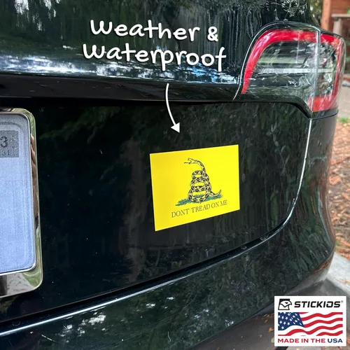 Miniatura 3 de Stickios Adhesivo de Bandera Gadsden 'Dont Tread On Me' - Calcomanía Patriótica Bandera Americana 1776 para Autos, Camiones y Ventanas de Vehículos