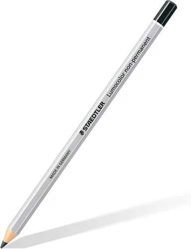 Miniatura 3 de STAEDTLER 108-9 Lumocolor Omnichrom - Lápiz no permanente, color negro (caja de 12)