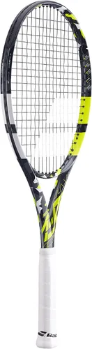 Miniatura 2 de Babolat Raqueta de tenis Pure Aero Lite ensartada con intestino Syn de 0.56 oz a tensión de rango medio
