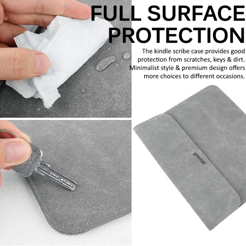Miniatura 6 de Miimall Funda compatible con Kindle Scribe 2022, de cuero de alta calidad, funda protectora de cuero para Kindle Scribe de 10.2 pulgadas