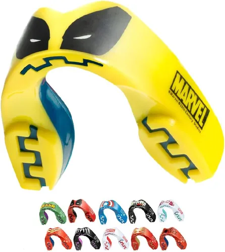 Miniatura 22 de Marvel Sport Mouth Guard, Dual Layer Mouthguard for Adults & Youth with Case (Beast, Junior (up to 11 Years))