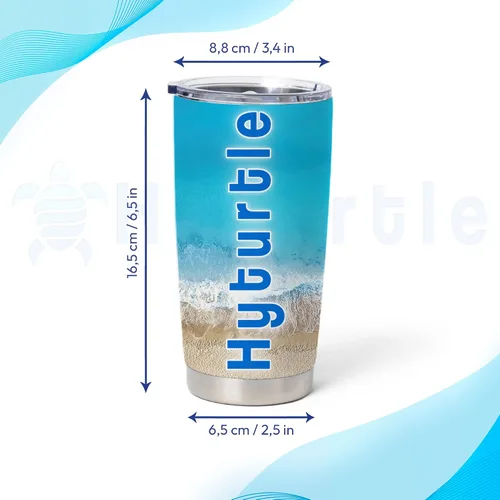 Miniatura 3 de Hyturtle Vaso personalizado para amantes de los búhos, vaso de café de acero inoxidable con nombre personalizado, 20 onzas con tapa, ideal como