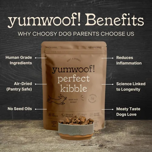 Miniatura 2 de Yumwoof Perfect Kibble - Alimento para perros secado al aire sin OMG Mejora las alergias y la digestión con aceite de coco orgánico, MCT