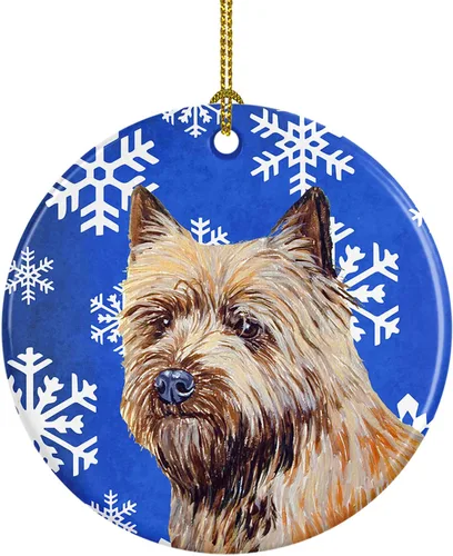 Miniatura 181 de Caroline's Treasures Cavalier Spaniel - Adorno de cerámica para colgar en el árbol de Navidad, para el hogar, Navidad, fiestas, regalo, 3 pulgadas