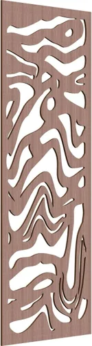 Miniatura 73 de 9 3/8"W x 24 3/8"H x 1/4"T Northfield Decorativos Paneles de Pared de Madera Calado, Abedul