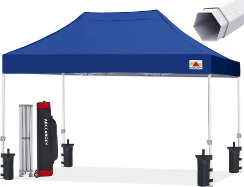 Miniatura 30 de ABCCANOPY Tienda de campaña con toldo emergente comercial 10x10 Serie Premium, Beige