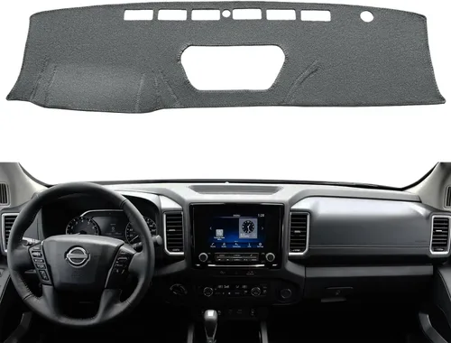 Miniatura 11 de Yiz Funda para salpicadero de ajuste personalizado para Nissan Frontier Xterra 2002 2003 2004 (Negro) J158