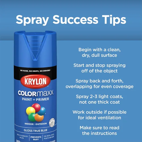 Miniatura 10 de Krylon K02734007 Fusion - Pintura en aerosol todo en uno para interiores y exteriores, color blanco brillante satinado, 12 onzas (paquete de 2)
