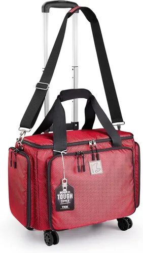 Bolsa para máquina de coser BatlFrist con ruedas universales, estuche de transporte para máquina de coser con cierres YKK, compatible con la mayoría