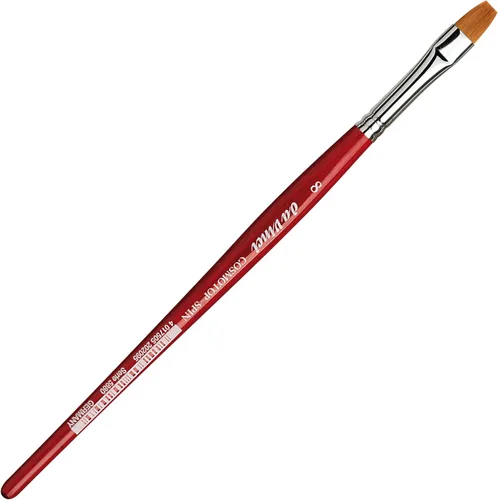 Miniatura 135 de da Vinci Watercolor Series 5580 CosmoTop Spin Pincel de Pintura, Redondo Sintético con Mango Rojo