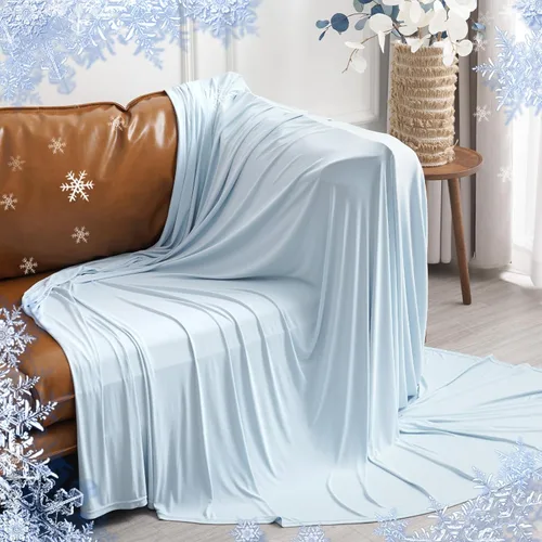 Miniatura 8 de PHF Manta Reversible de Doble Enfriamiento Tamaño Throw, Suave Arc-Chill Q-Max>0.5 Delgada de Verano de Una Sola Capa para Personas que Duermen
