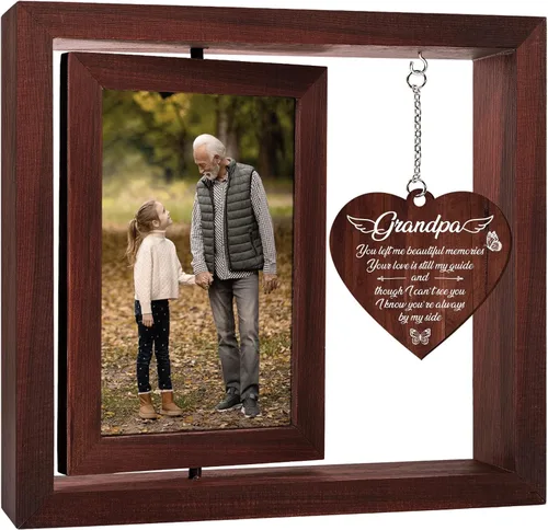 Vetbuosa Regalos conmemorativos para la pérdida del abuelo, marco de fotos de condolencia, regalos de condolencia por pérdida del abuelo, regalo de