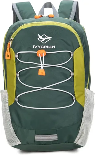 IVYGREEN Mochila pequeña para niños de senderismo para niños o niñas, pequeña mochila de día para acampar o viajar, Verde, Pequeño, Mochilas Daypack
