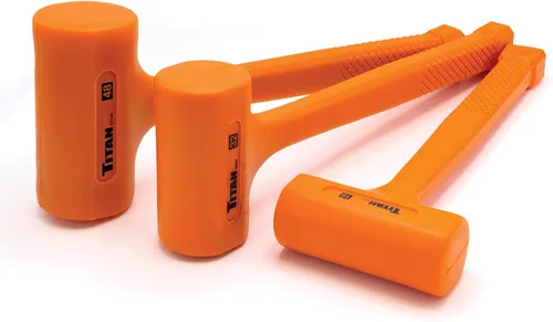 Miniatura 6 de Titan 63164 Martillo de Golpe Seco de 4 libras con Cabeza Rellena de Perdigones de Acero, Resistente a Chispas y Rebotes, Mango Antideslizante