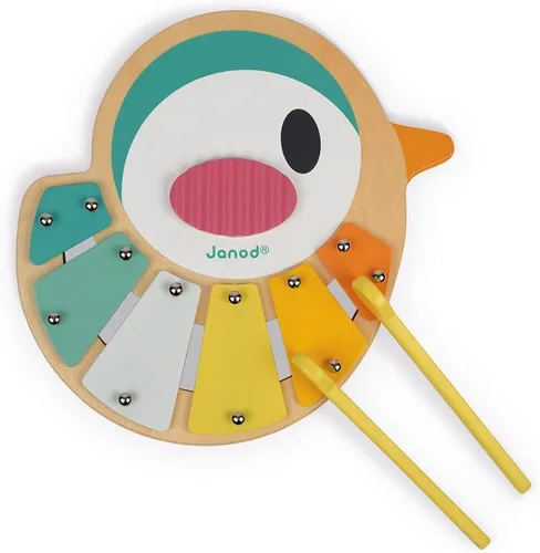 Miniatura 2 de Janod Pure Bird J05163 - Xilófono infantil de madera para niños a partir de 1 año