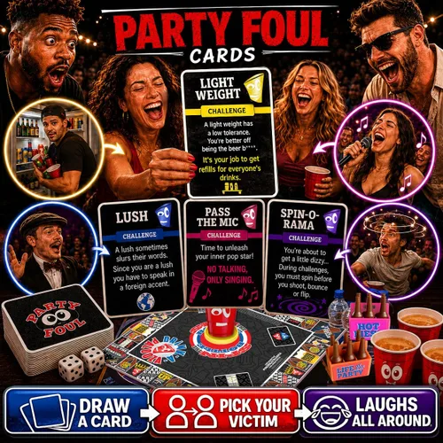 Miniatura 5 de Juego de tablero: combina juegos clásicos y nuevos para beber y para adultos: pong de cerveza, dar la vuelta al vaso, juegos de cartas de reyes