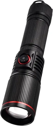 Linternas para el hogar, lámpara de antorcha recargable tipo C, iluminación ajustable de cuatro colores, linterna portátil al aire libre,