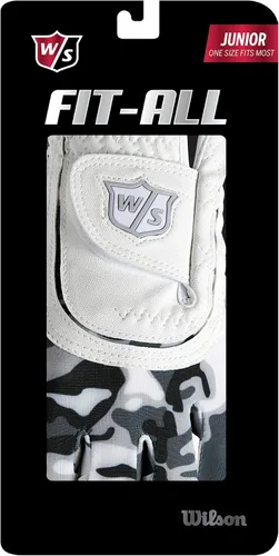 Miniatura 4 de Guante de golf Wilso Staff Junior Fit All Camo Negro/Blanco