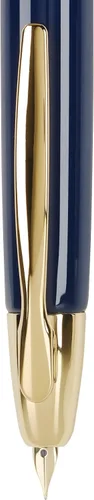 Miniatura 65 de PILOT Vanishing Point Collection - Pluma estilográfica retráctil, color azul carbonesco con detalles de rodio, tinta azul, punta fina (60149)