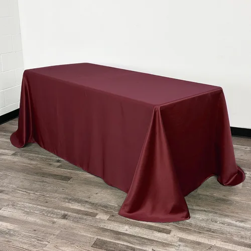 Miniatura 29 de YOUR CHAIR COVERS - Mantel rectangular L'Amour de 90 x 132 pulgadas - Mantel de boda prémium para mesas rectangulares de banquete de 6 pies - Verde