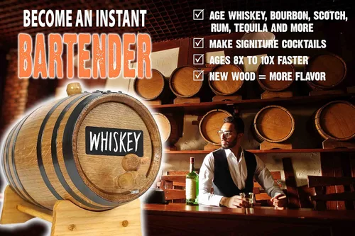 Miniatura 3 de Tennessee Bourbon Whisky Kit Bootleg con pizarra y libro - Thousand Oaks Barrel Co. - Haz y envejece espíritus en un barril de roble - Mejor nunca