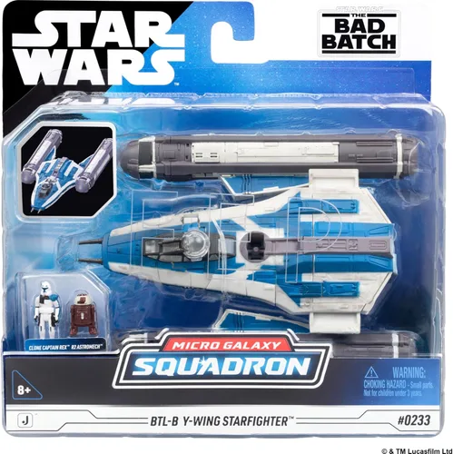 Miniatura 9 de Star Wars Micro Galaxy Squadron Gold Leader's Y-Wing - Vehículo de clase Starfighter de 5 pulgadas con accesorios de micro figura Jon Vander