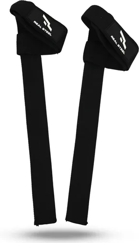 Miniatura 8 de Correas de muñeca de acero real para levantamiento de pesas, culturismo, levantamiento de potencia, entrenamiento de fuerza y peso muerto, neopreno