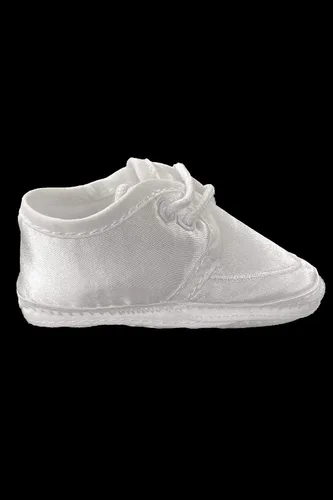 Miniatura 2 de Botines de satén para bebé, perfectos para bautizos, bautizos, ocasiones especiales.