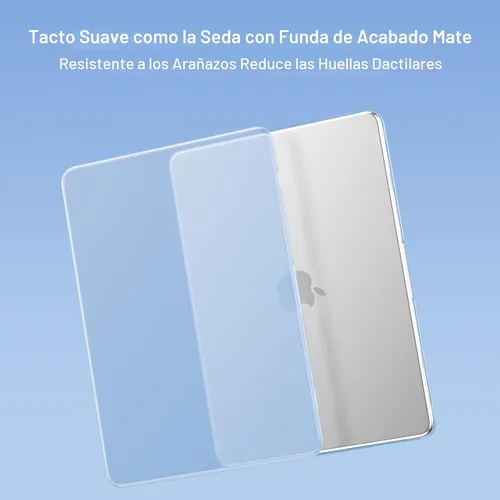 Miniatura 3 de Mosiso Funda para MacBook Air de 13 y 13.6 pulgadas, 2024, 2023 y 2022, M3 A3113, M2 A2681, Touch ID, carcasa rígida, cubierta de teclado, protector