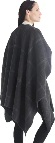Miniatura 153 de Poncho chal para mujer, suéteres suaves y cálidos para mujer, parte delantera abierta, poncho de viaje para otoño, invierno y primavera