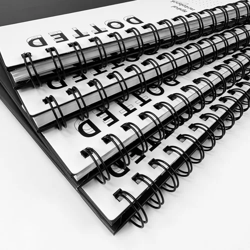 Miniatura 49 de Cuaderno grande en espiral rayado - Paquete de 4 cuadernos rayados de 8.5" x 11" con tapa dura de 7mm, cuaderno de 120 páginas, papel grueso de 100