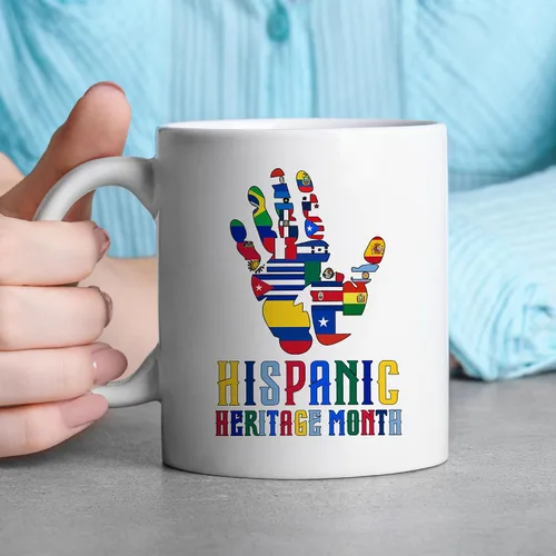 Miniatura 3 de TODOLIA -11Oz- Taza de café del mes de la herencia hispana, taza de café de la herencia hispana 2024, taza de regalo latina española, taza