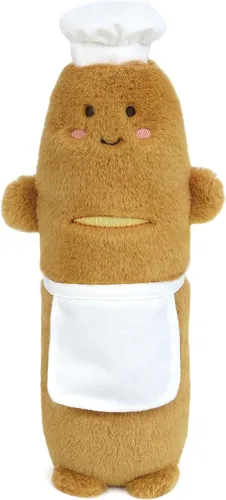 MON AMI Baguette The Chef Juguete de Peluche | Muñeco de Pan Suave Relleno de 9 Pulgadas con Sombrero y Delantal | Adorable Juguete de Peluche de