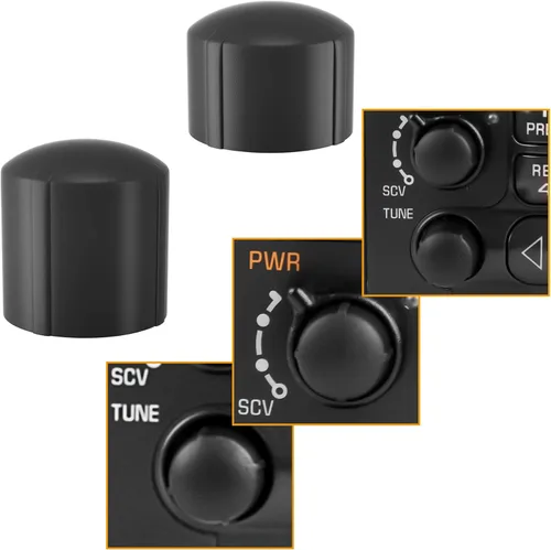 Miniatura 2 de RDBS Kit de 2 perillas de control de volumen de radio estéreo de repuesto OEM para GMC Cadillac Chevrolet