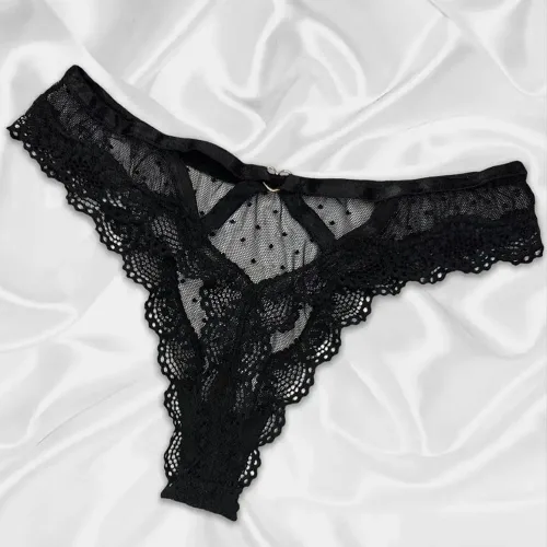 Miniatura 4 de Women's Lace Thongs T Back Sexy Lingerie Underwear Mesh Panties Bridal Floral Hollowed Tangas