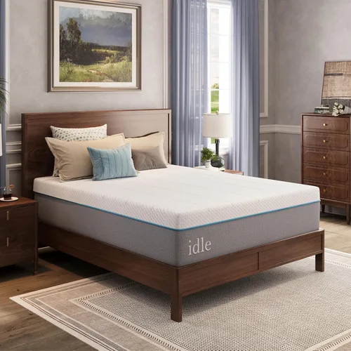 Miniatura 3 de EGOHOME Colchón Twin XL de 14 pulgadas en una caja, colchón de espuma viscoelástica con infusión de gel con funda refrescante, firmeza media